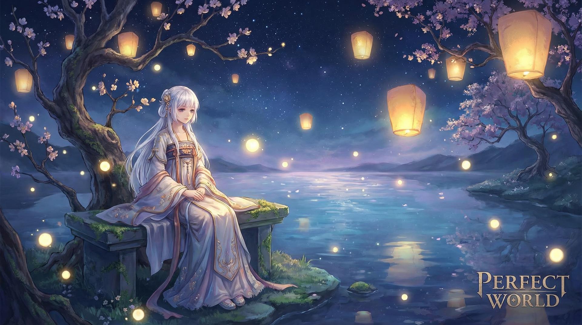 明星星河湖畔唯美视频